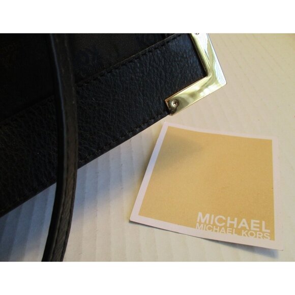 *Michael KORS Black Leather Envelope Clutch 2-Way - NWT - Picture 8 of 8